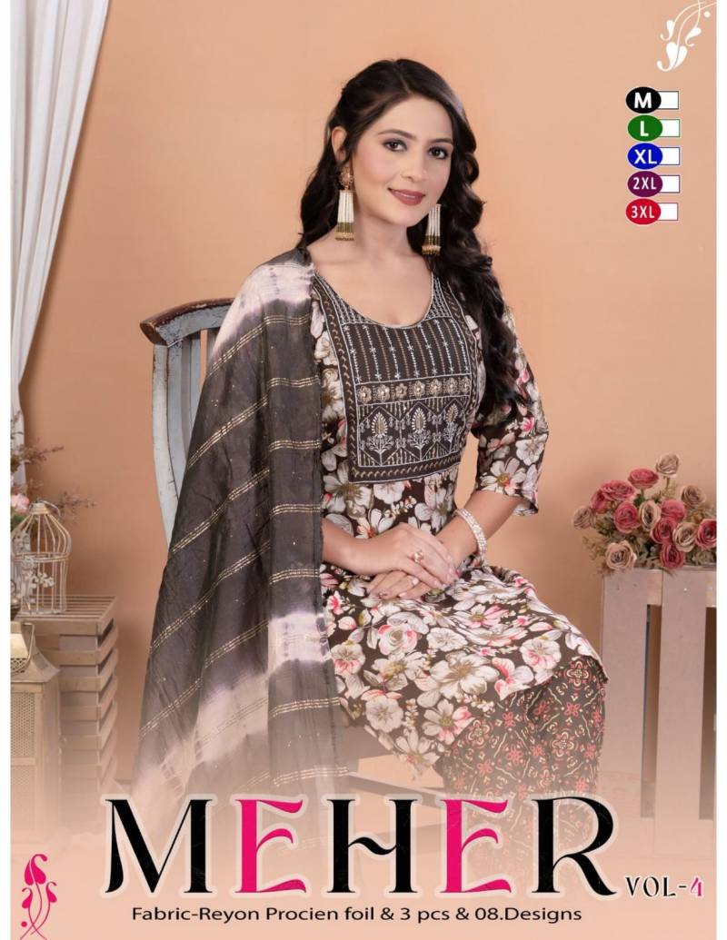 Trendy Meher Vol 2 Casual Wear Printed Kurti With Bottom Dupatta