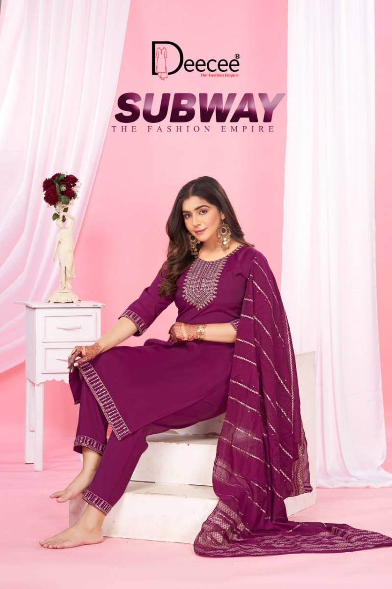 Deecee Subway Daily Wear Readymade Kurti Bottom With Dupatta Set