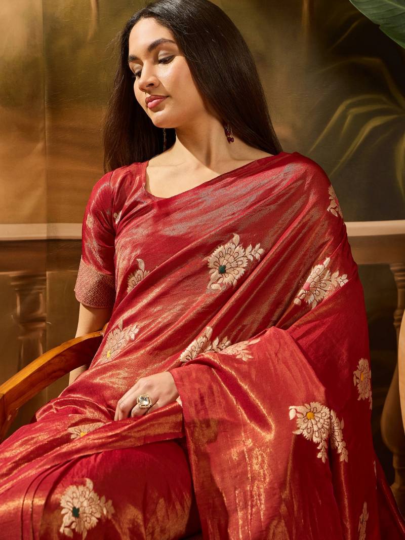 Cp 8242 Shimmer Flower Designer Traditional Saree Collection