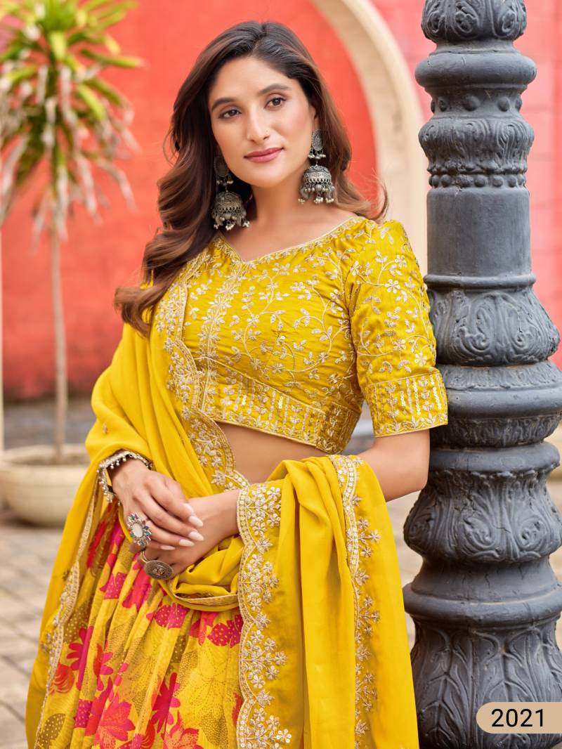 Mehvish Vol 22 Silk Designer Embroidery Lehenga Choli Collection