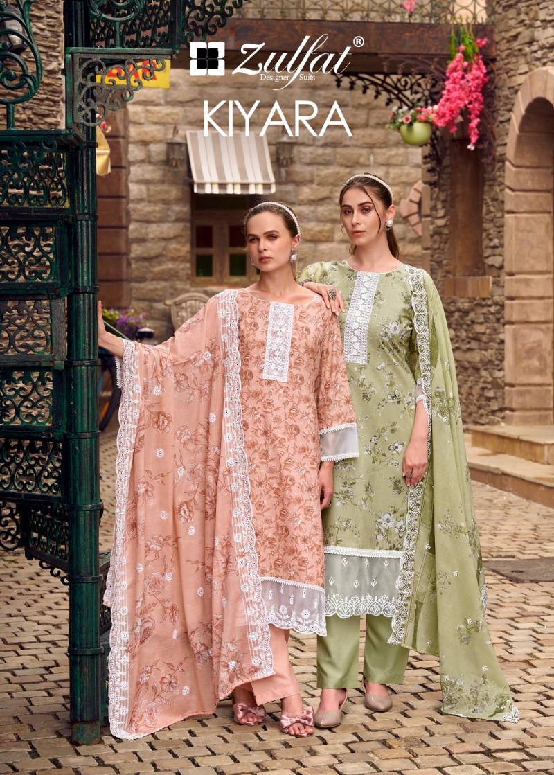 Zulfat Kiyara Printed Cotton Dress Material Collection
