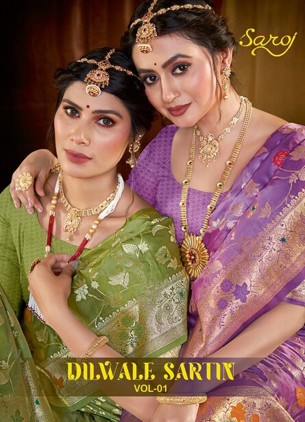 Saroj Dilwale Satin Vol 1 Designer Wedding Saree Collection