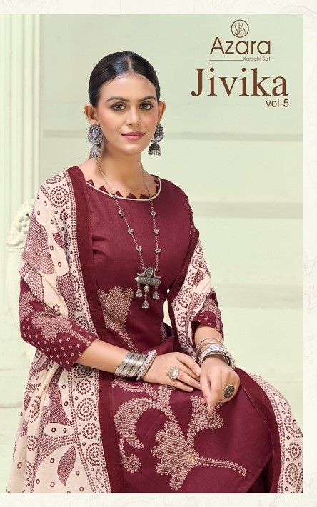 Radhika Azara Jivika Vol 5 Cotton Dress Material Collection