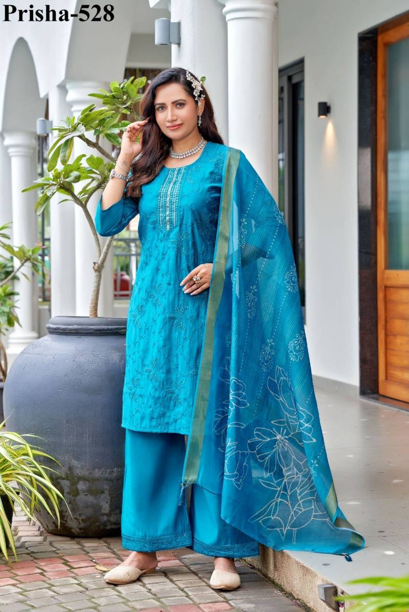 Naisha K 275 Vol 4 Cotton Embroidered Kurti Bottom With Dupatta