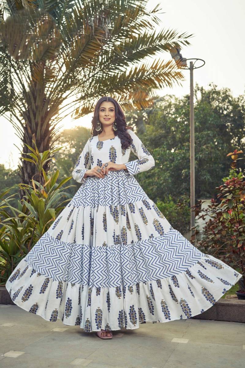 Ctz Indira Printed Party Wear Long Gown Collection