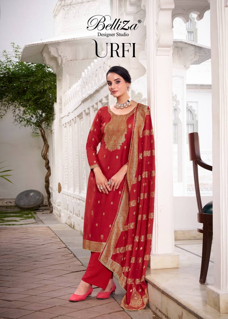 Belliza Urfi 892-001 Viscose Designer Dress Material Collection