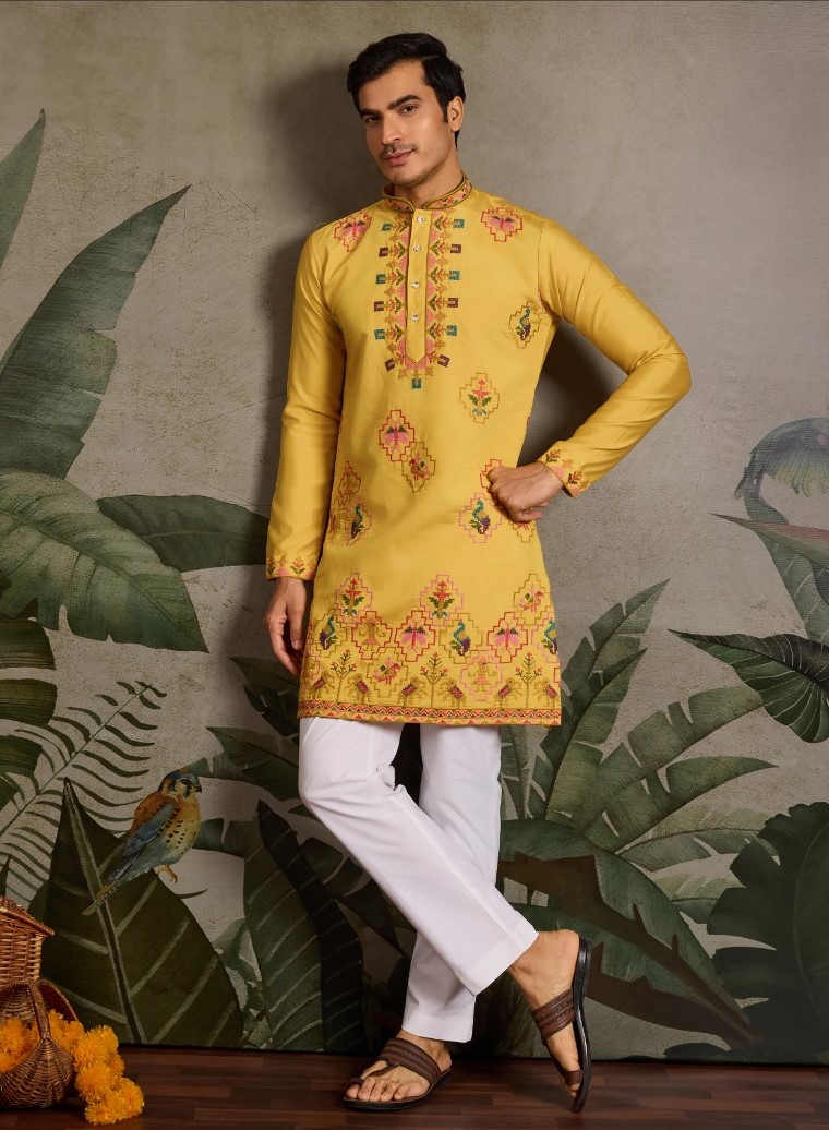 Shubhvastra Rajwadi Raas Vol 1 Festival Wear Mens Kurta With Pajama