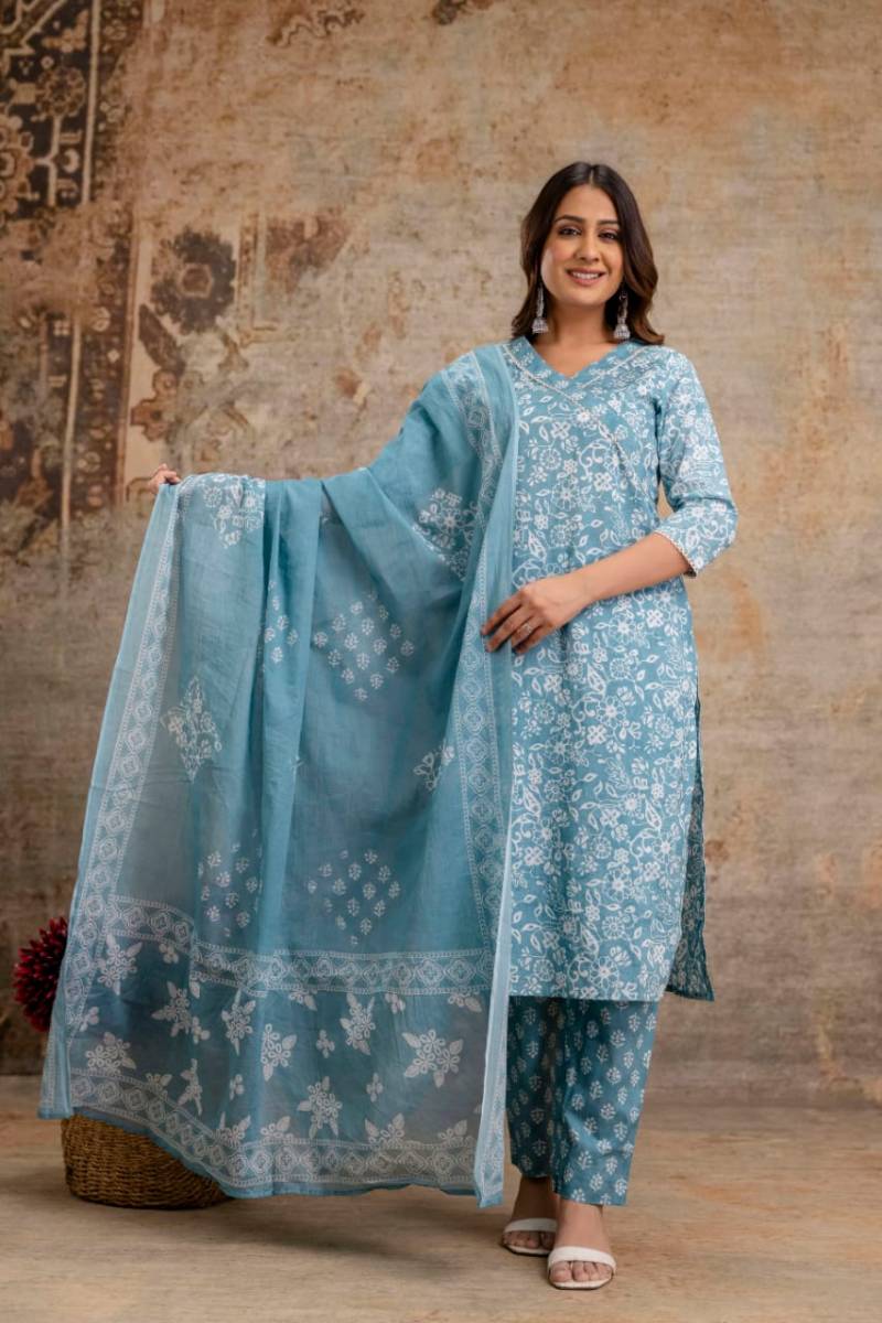 Naisha K 282 Vol 7 Printed Kurti Bottom With Dupatta Collection