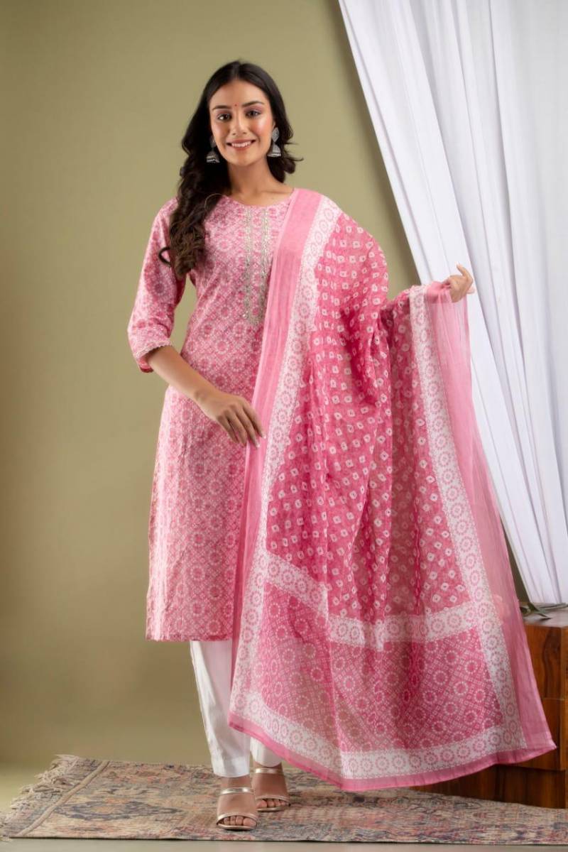 Naisha K 282 Vol 4 Printed Kurti Bottom With Dupatta Collection