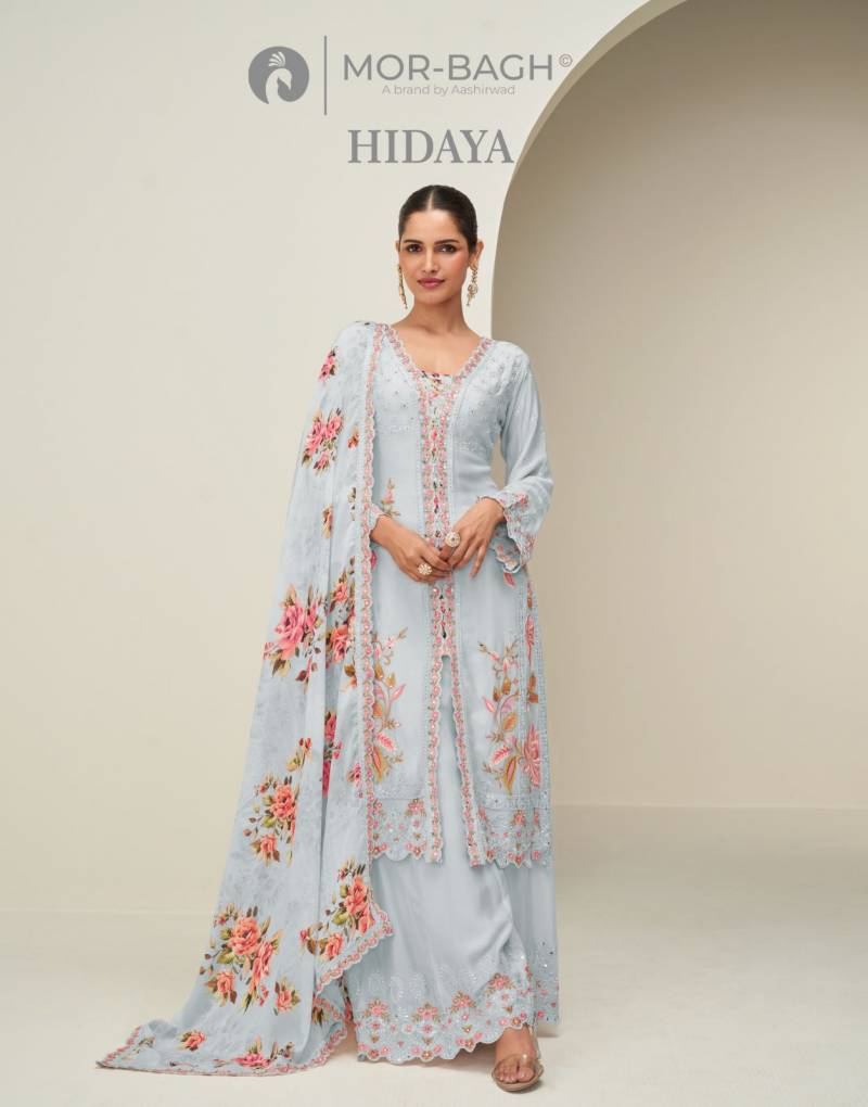 Aashirwad Mor Bagh Hidaya Chinon Silk Designer Salwar Suit For Women