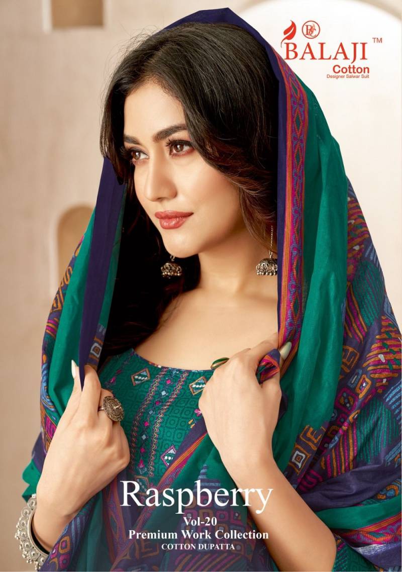 Balaji Raspberry Vol 20 Soft Cotton Dress Material Collection