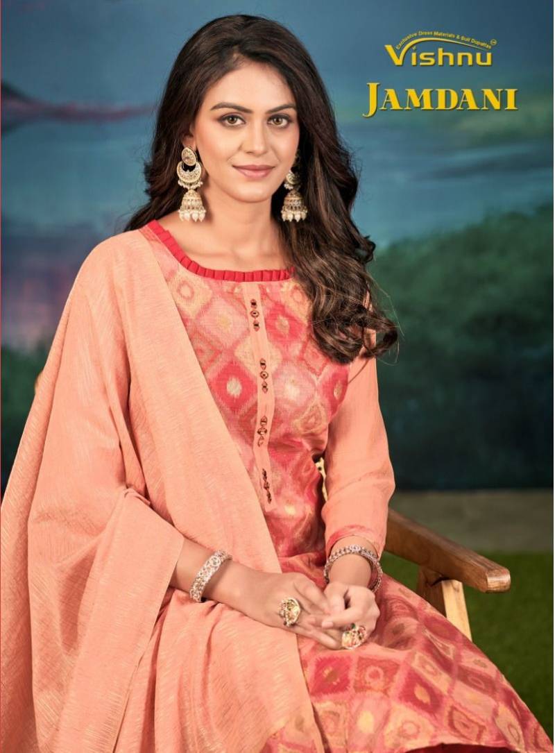 Vishnu Jamdini Jamdari Dress Material Collection