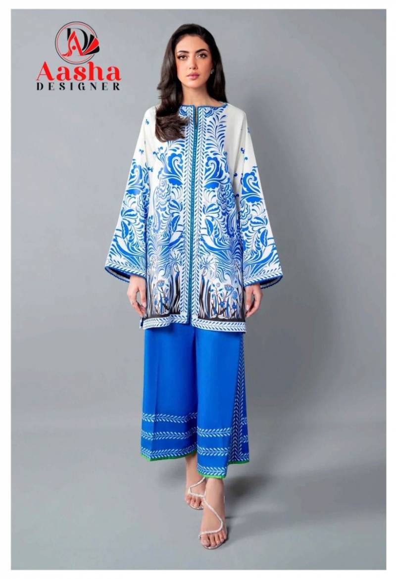 Aasha Turkis Vol 3 Modal Sattin Printed Co Ord Set Collection