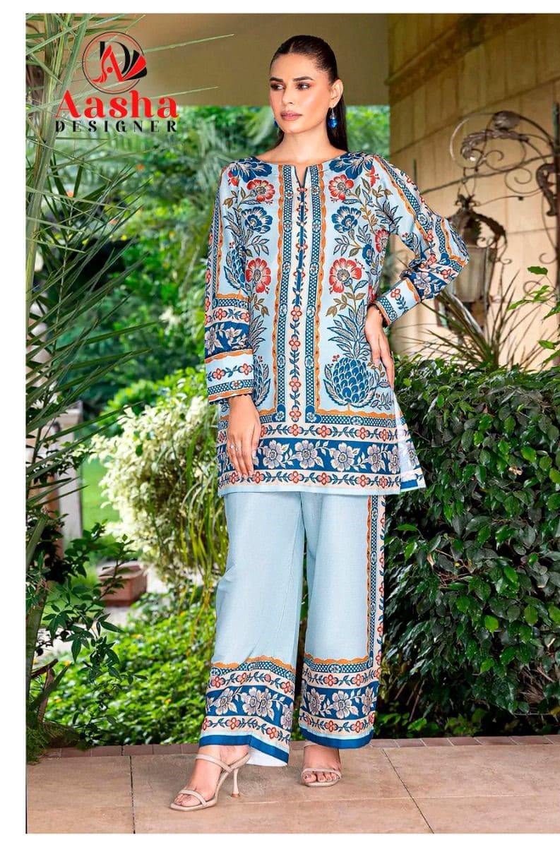 Aasha Turkis Vol 8 Modal Sattin Fancy Pakistani Co Ord Set Collection