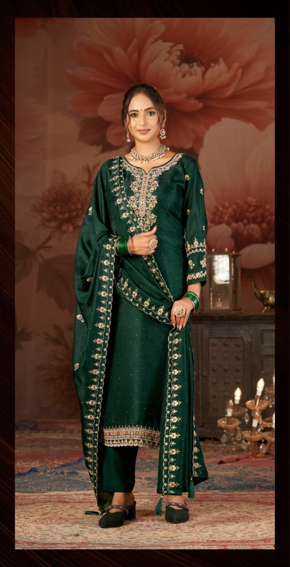 Triple Aaa Eloenai Viscose Silk Designer Dress Material Collection