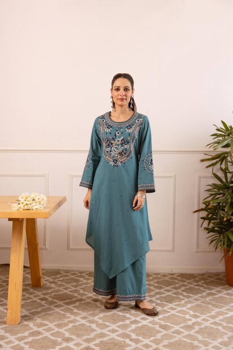 Naisha K 303 Casual Wear Kurti And Bottom Collection