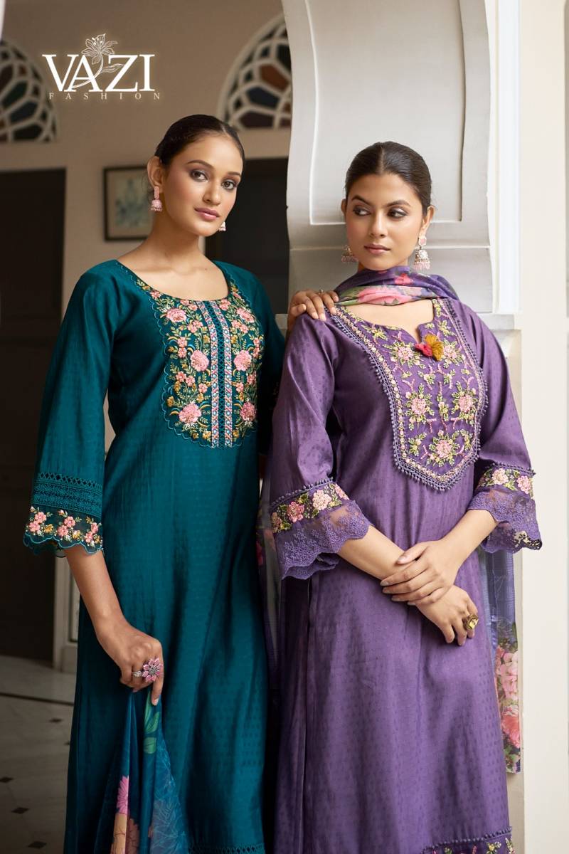 Vazi Fiza Viscose Designer Kurti Pant And Dupatta Collection