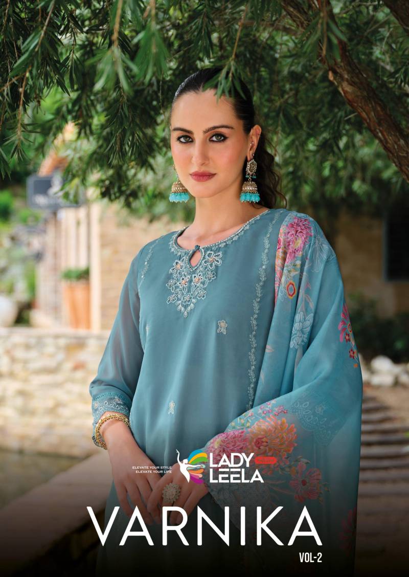 Lady Leela Varnika Vol 2 Designer Kurti Pant And Dupatta Collection