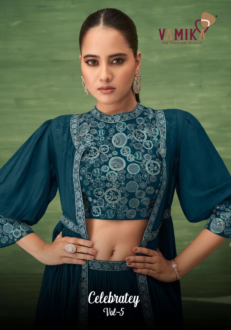 Vamika Celebratey Vol 5 Party Wear Lehenga Choli Collection