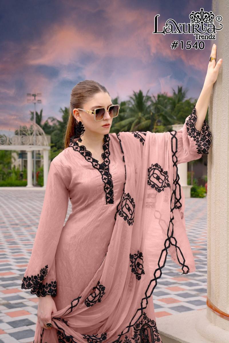Laxuria Trendz 1540 Fancy Silk Readymade Pakistani Suits Collection