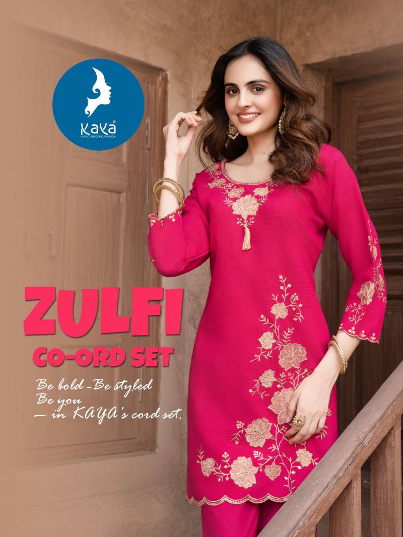 Kaya Zulfi Party Wear Fancy Co Ord Set Collection