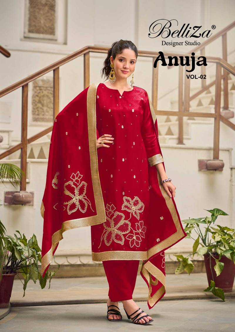 Belliza Anuja Vol 2 Viscose Dolla Silk Dress Material Collection