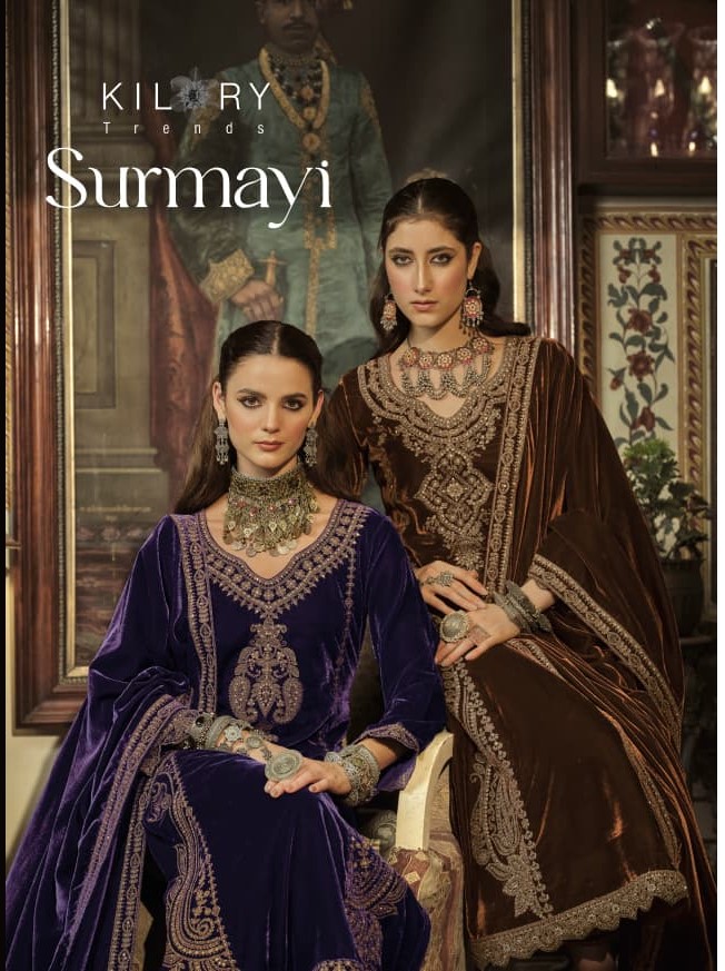 Kilory Surmayi Velvet Designer Salwar Suit Collection