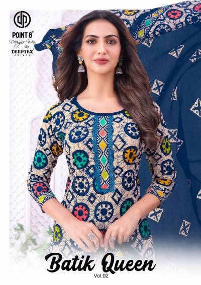 Deeptex Batik Queen Vol 2 Cotton Printed Readymade Dress Set