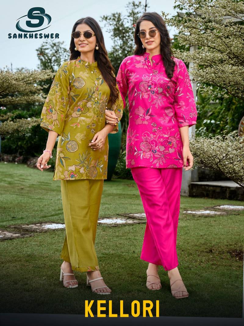 Sankheswer Kelleri Barline Fancy Co Ord Set Collection