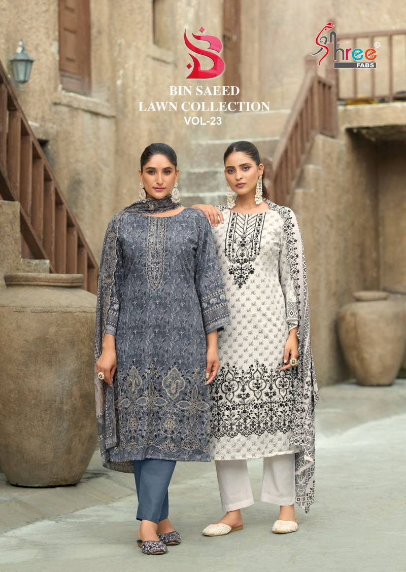 Shree Bin Saeed Lawn Collection Vol 23 Pakistani Salwar Suit Collection