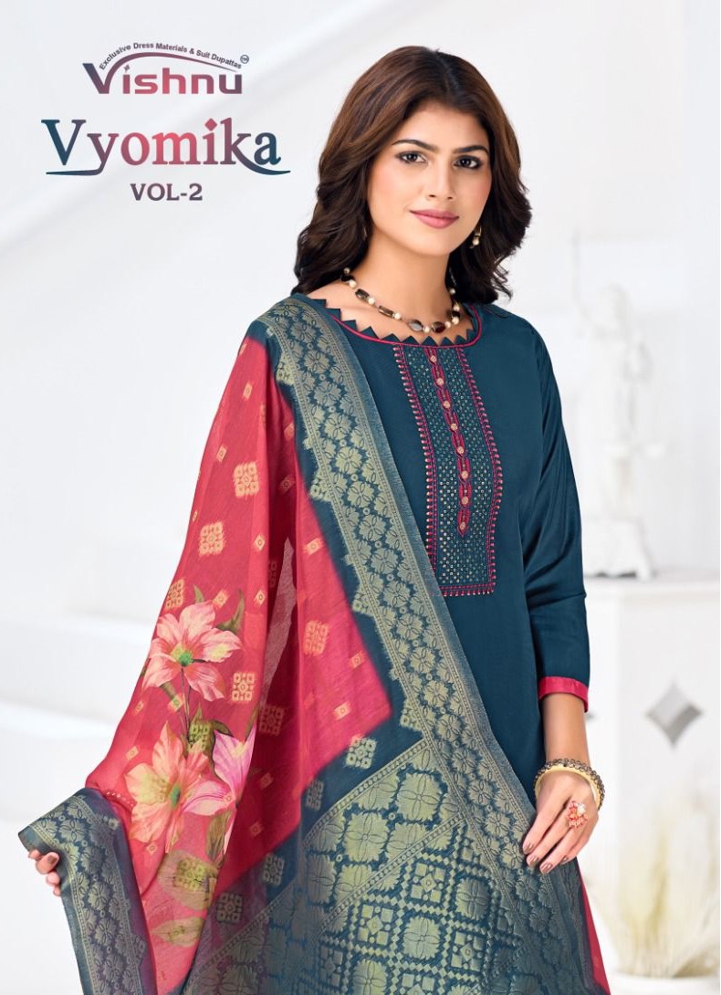 Vishnu Vyomika Vol 2 Designer Dress Material Collection