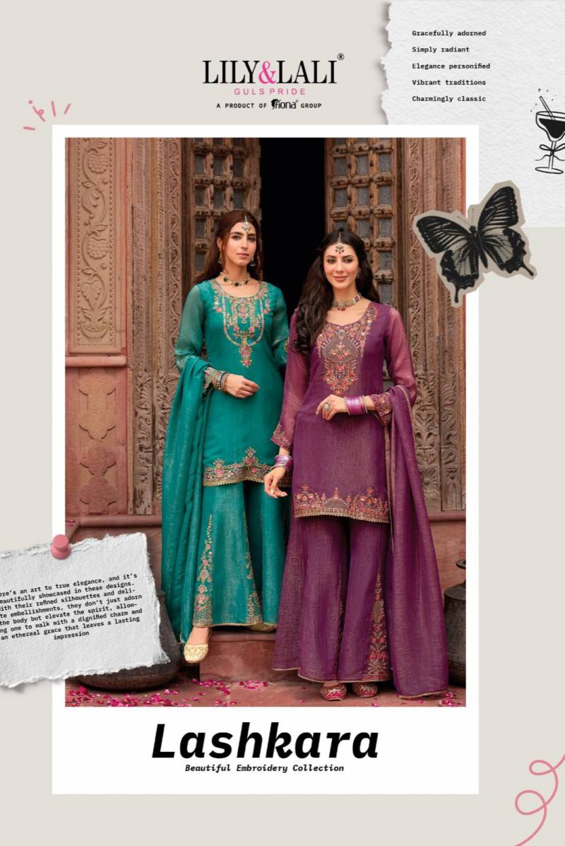 Lily And Lali Lashkara Exclusive Designer Kurta Palazzo With Dupatta Collection