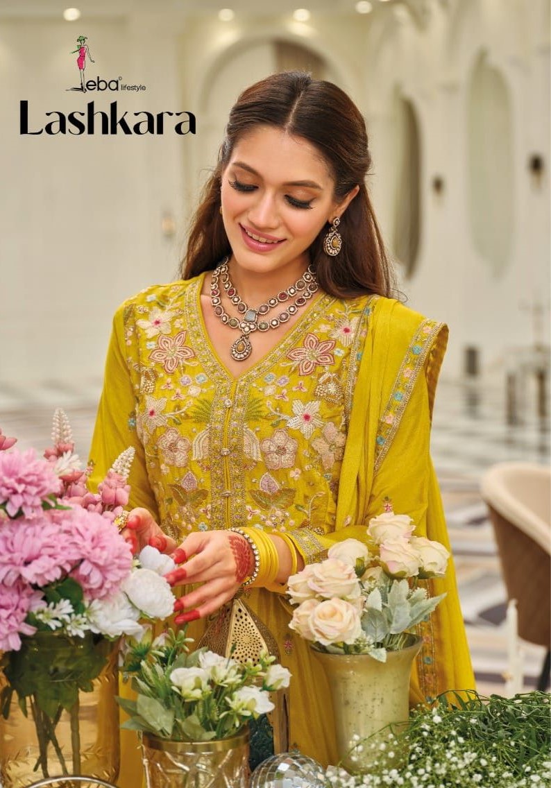 Eba Lashkara Embroidery Work Readymade Salwar Suits Collection