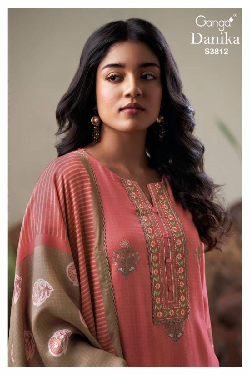 Ganga Danika 3812 Wool Pashmina Salwar Suits Collection