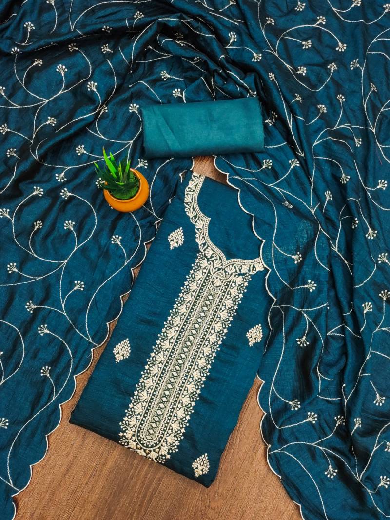 Cp 540 Vichitra Embroidery Dress Material Collection