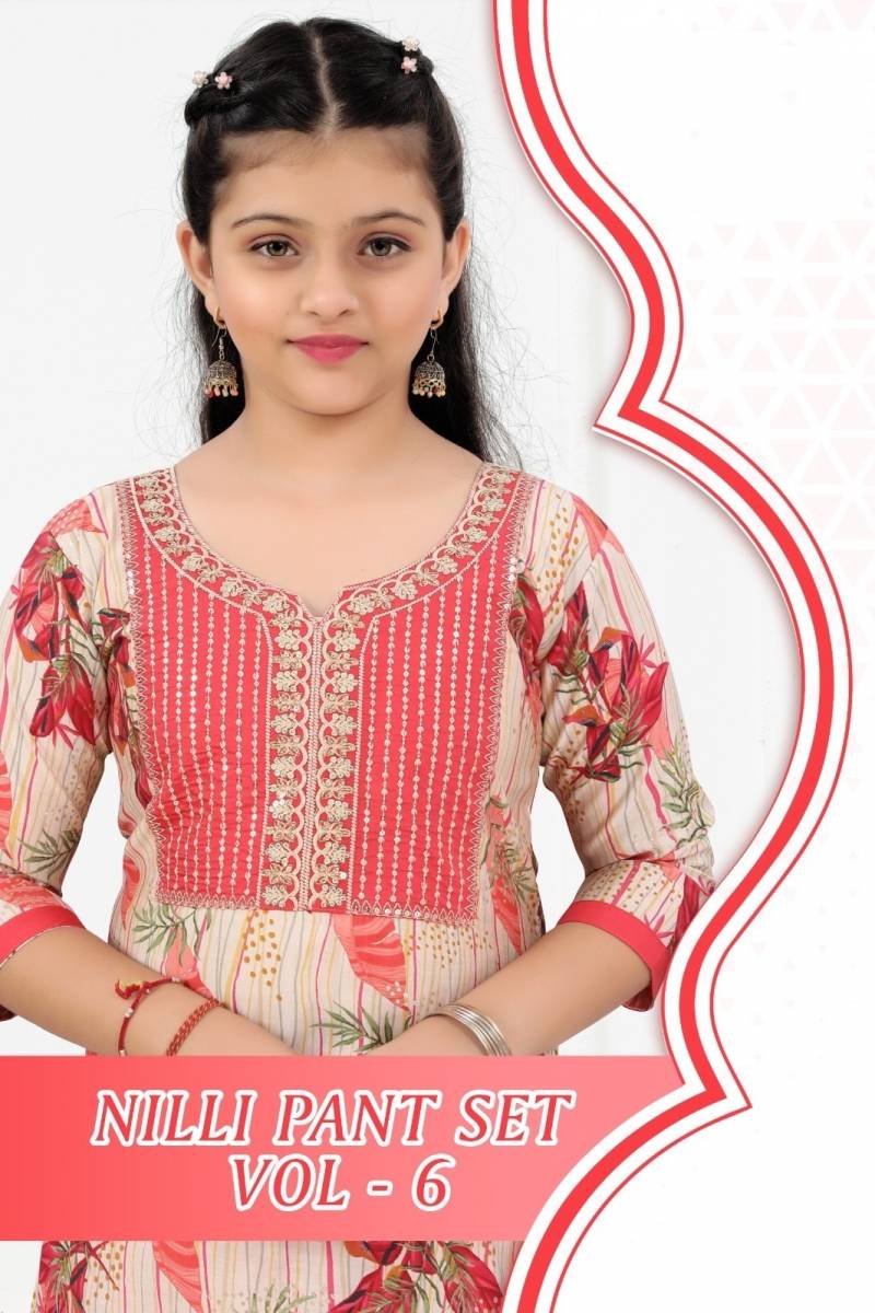 Nilli Pant Set Vol 6 Printed Readymade Kids Wear Girls Dress Collection