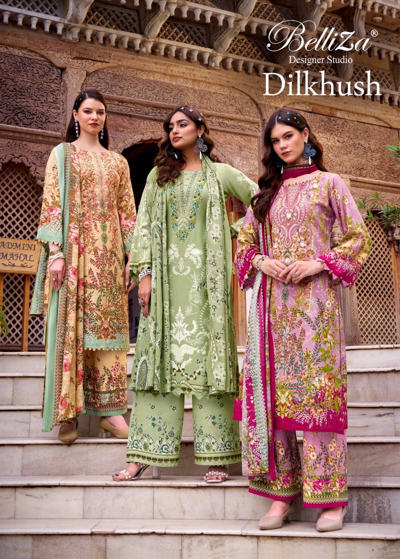 Belliza Dilkhush Designer Printed Dress Material Collection