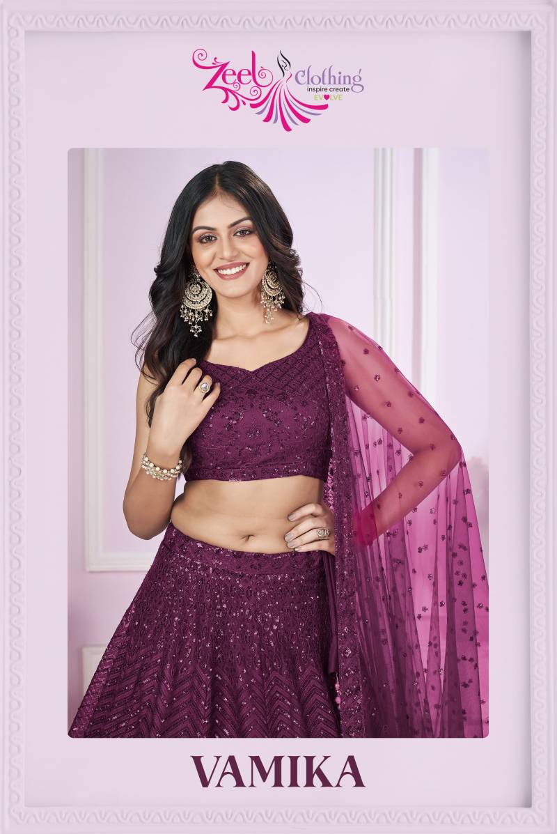 Zeel Vamika Thread Sequins Work Designer Lehenga Choli Collection