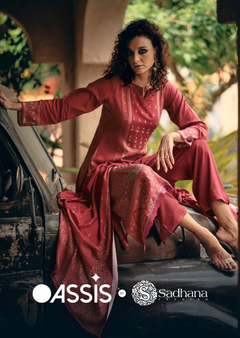 Sadhana Assis Pashmina Khatli Work Designer Salwar Suits Collection