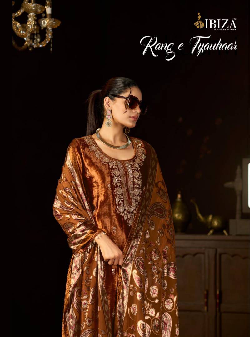 Ibiza Rang E Tyauhaar Viscose Designer Salwar Suits Collection