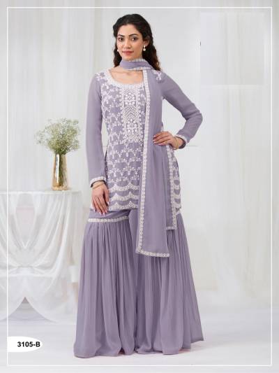 Nagma 3105 A To D Colors Faux Georgette Designer Sharara Suits Collection
