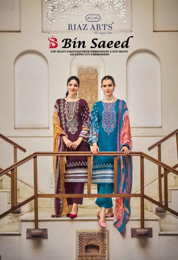 Riaz Arts Bin Saeed Vol 11 Cotton Printed Dress Material Collection