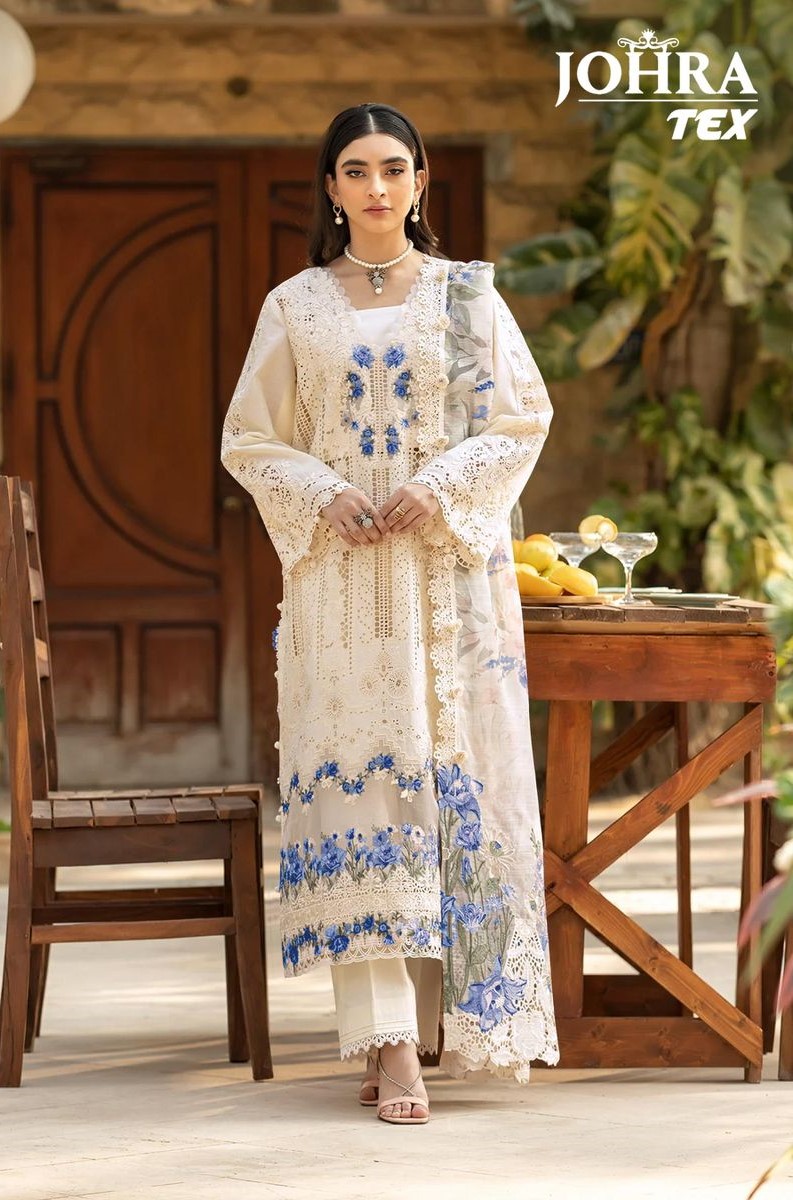 Johra Tex 181 A And B Cambric Cotton Pakistani Salwar Suits Collection