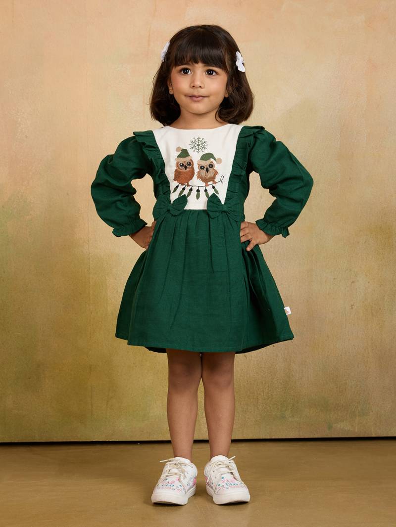 T 5109 And 5200 Cotton Kids Girls Party Wear Dress Collection
