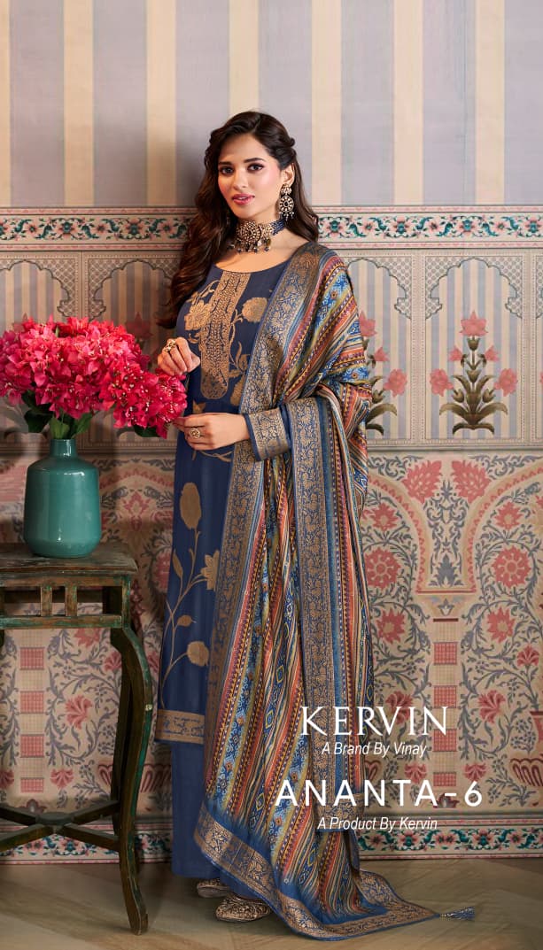 Vinay Kervin Ananta Vol 6 Pashmina Salwar Kameez Collection