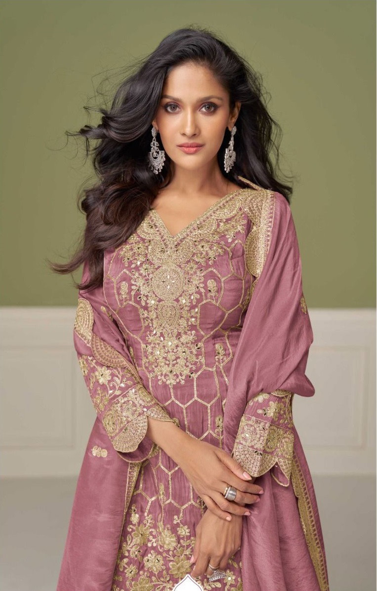 Aleena Super Hit 7554 A To C Silk Designer Salwar Suits Collection