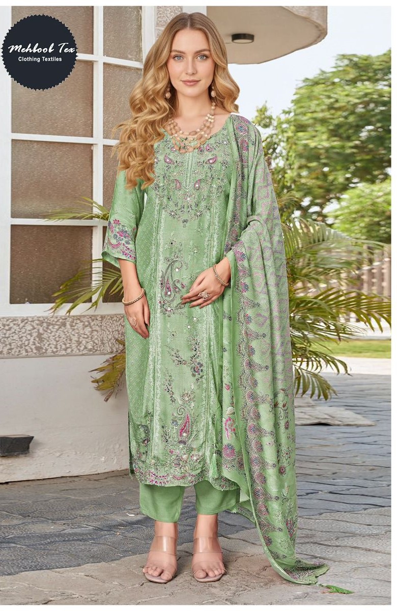 Mehboob Tex 1757 A To D Digital Print Pakistani Salwar Suits Collection