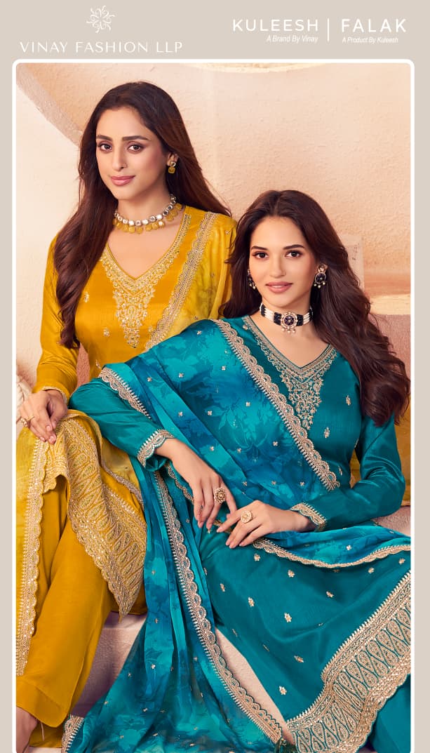 Vinay Kuleesh Falak Silk Thread Designer Salwar Kameez Collection