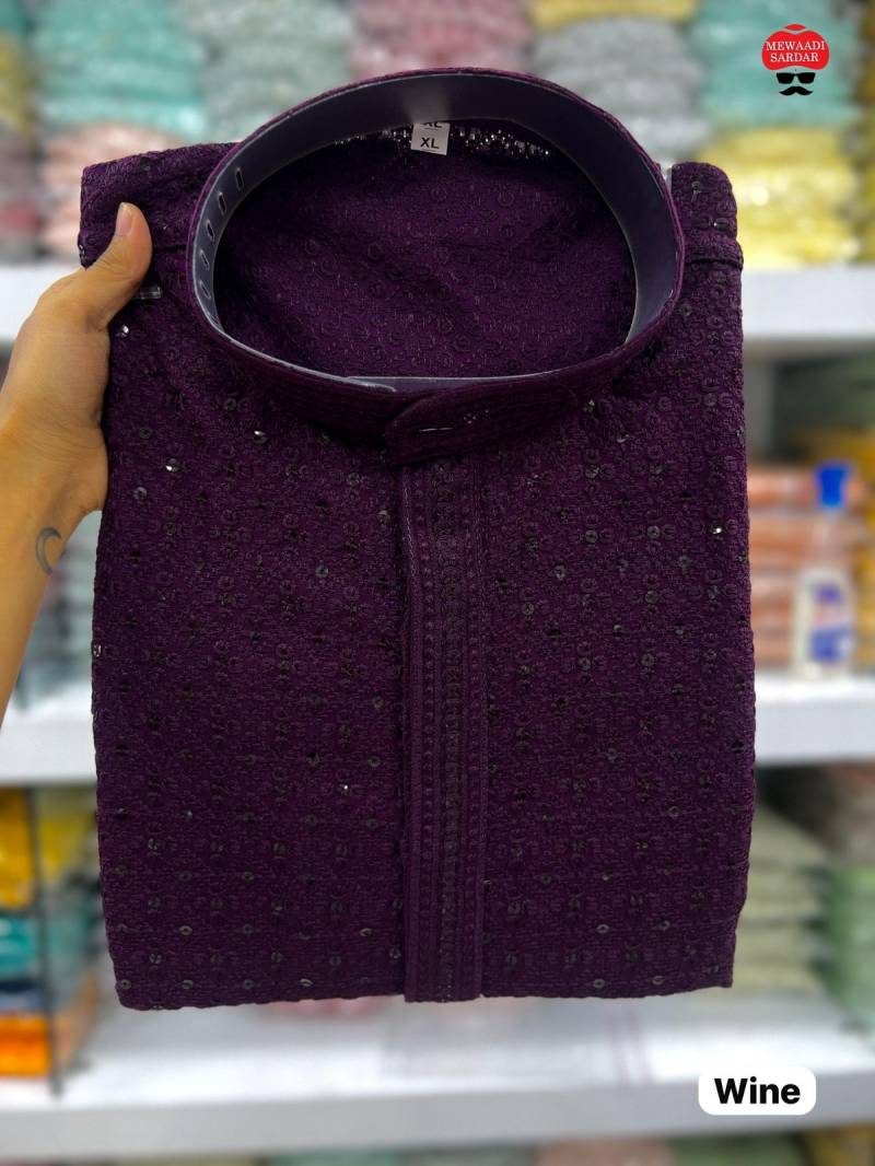 Desi Boyz Vol 1 ChikanKari Work Festive Mens Kurta Pajama Collection