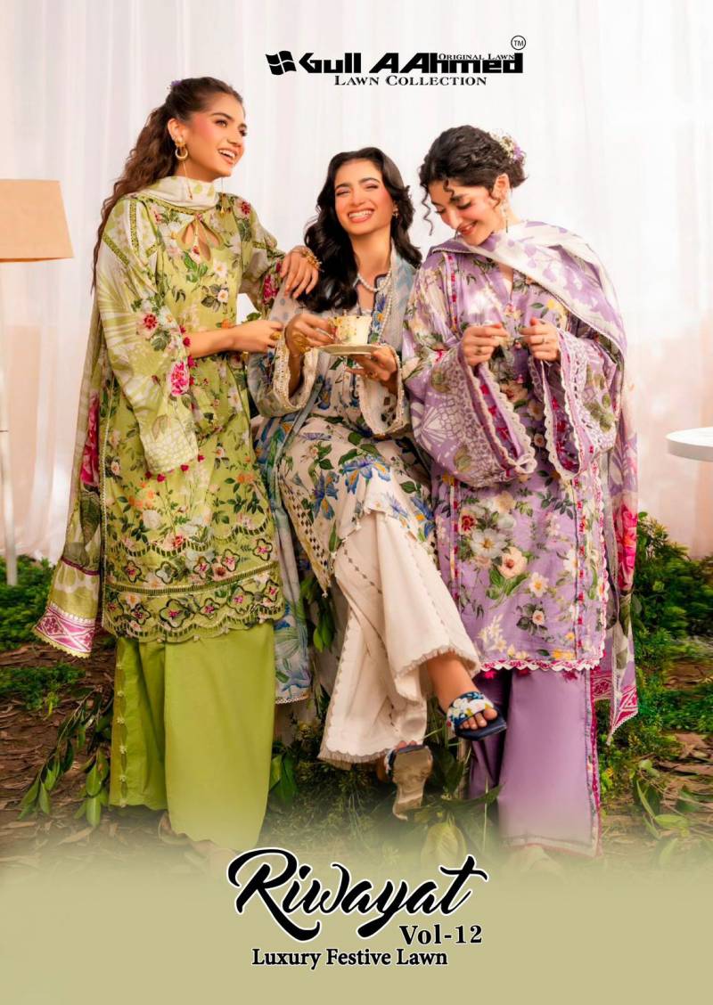 Gull Aahmed Riwayat Vol 12 Karachi Pakistani Dress Material Collection